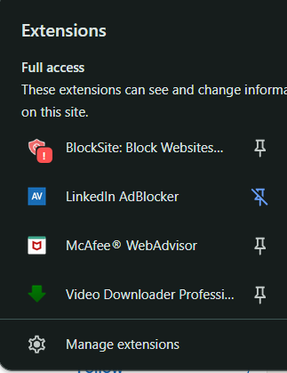LinkedIn AdBlocker